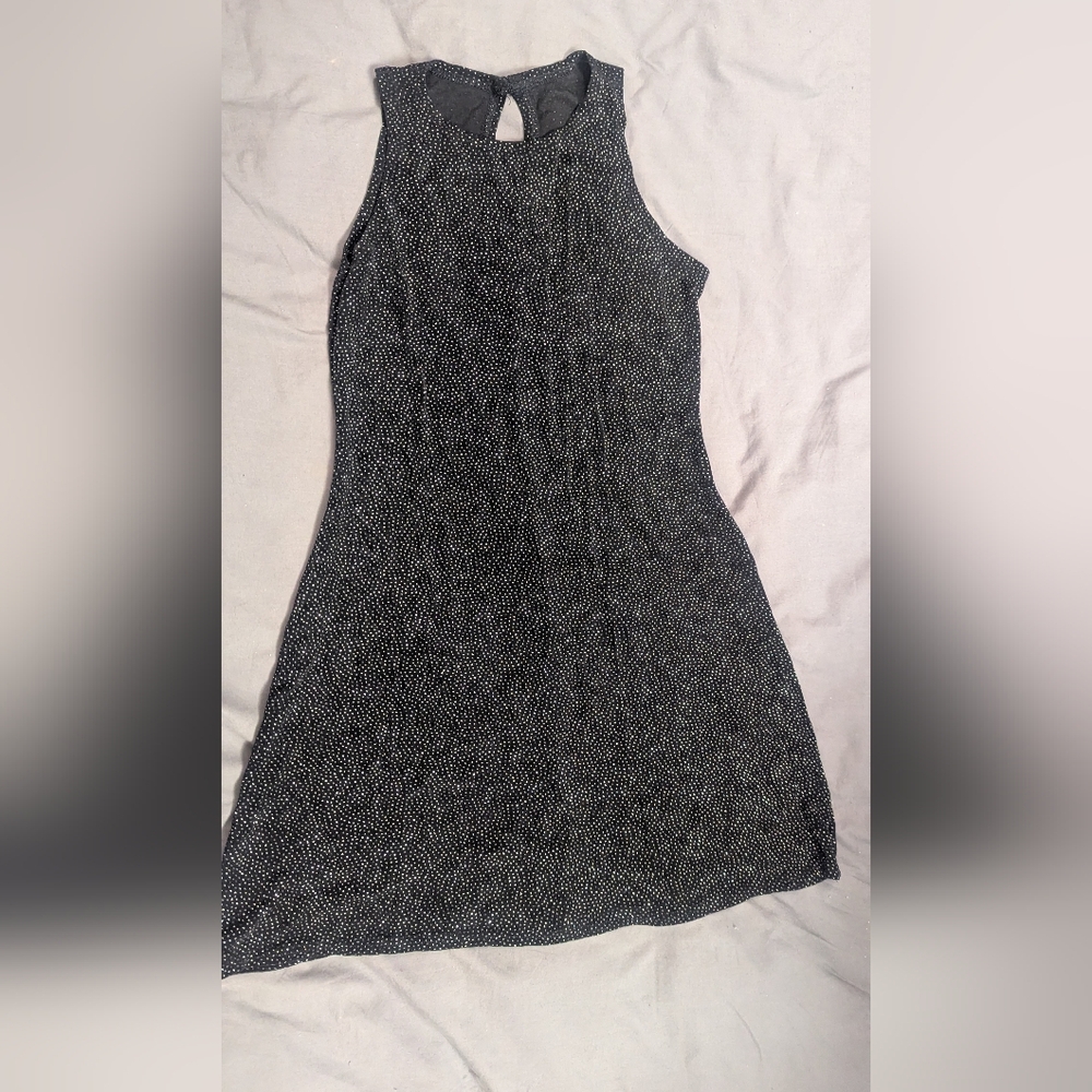 Black Sleeveless Sparkly Dress